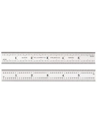 Starrett Spring Tempered Steel Rules with Satin Chrome Finish Quick Reading and Inch Graduations  6 Length 16R Graduation Type 364 Thickness  C616R6 - pzsku/Z607CFB377CD042497A84Z/45/1747233722/e8809c99-6e64-4d04-befc-eb14c32a28fe