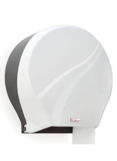 FLOSOFT Flosoft towel dispenser wall mounted plastic towel dispenser,paper fold size 28.5x26.5x14cm,white  - Image 1