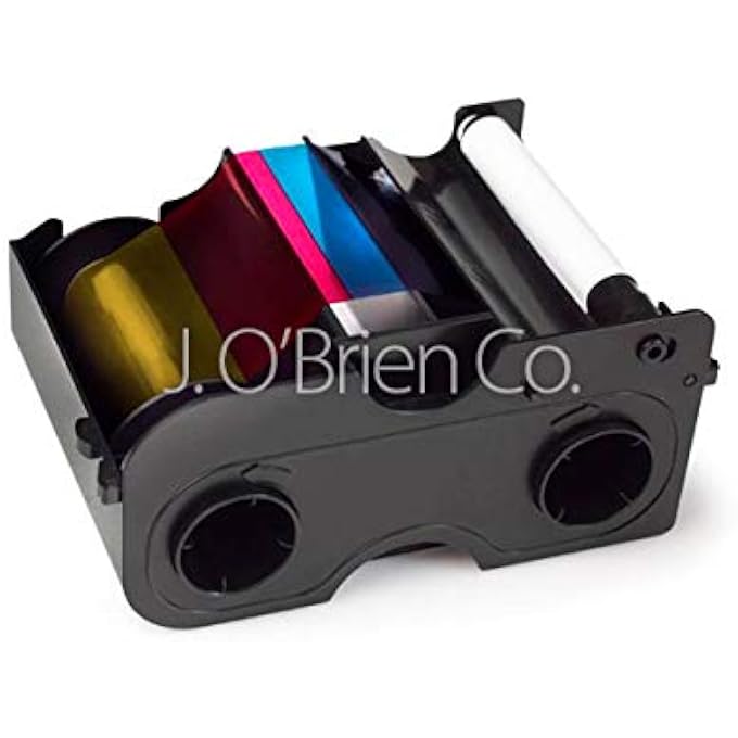 Fargo 45410 Color Ribbon (YMCKO), 100 Images for C50 Printer, Pack of 2