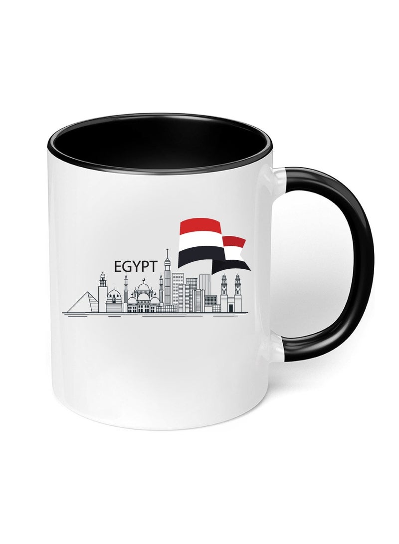 كوب قهوة أسود لليوم الوطني المصري - هدية لكل مصري - مثالي لعيد الاستقلال المصري - 11 أونصة - Image 5