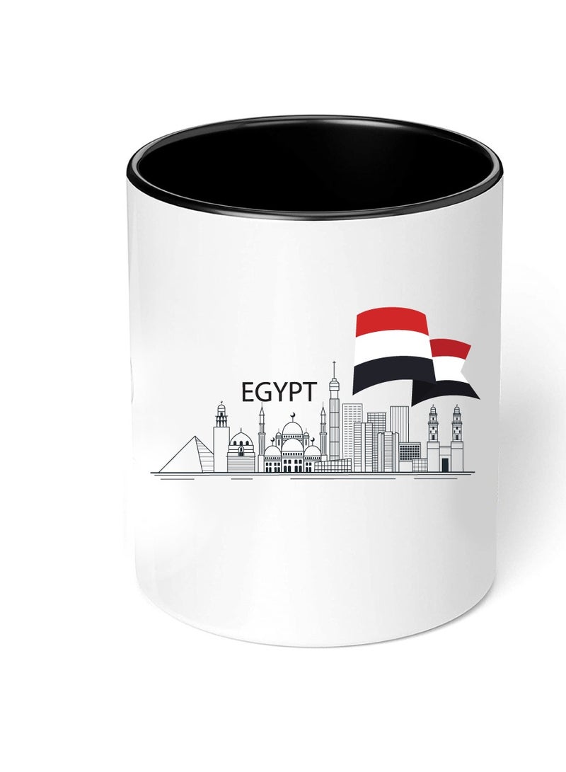 كوب قهوة أسود لليوم الوطني المصري - هدية لكل مصري - مثالي لعيد الاستقلال المصري - 11 أونصة - Image 4
