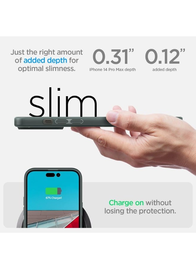 Color Fans - Ultra Hybrid iPhone 14 Pro Case Anti Yellowing Abyss Green - Image 1