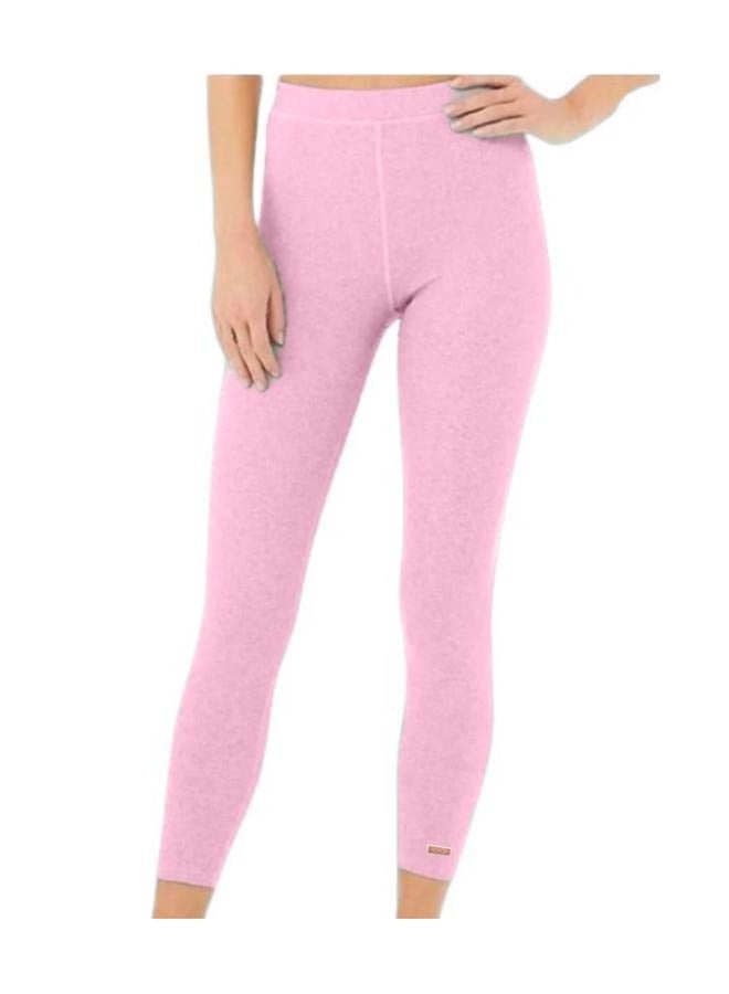 Petite Elastic Waist High-Rise Skinny Fit Ribbed Leggings - Image 1