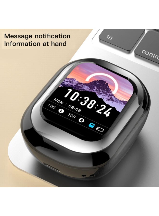 AI Smart Translation Earbuds Real Time, Multi Functional Mobile Companion Can Receive Messages and Make Calls , Support Translation in More Than 140 Languages (Black) - Image 2