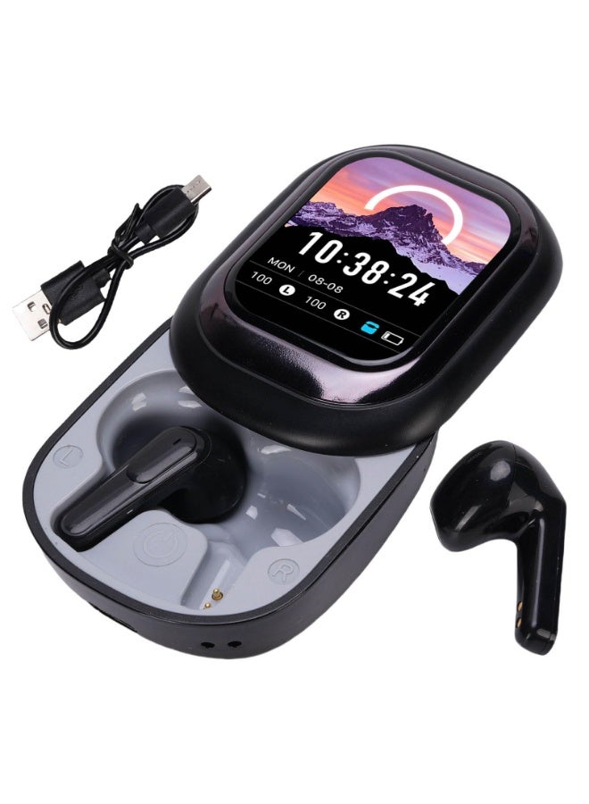 AI Smart Translation Earbuds Real Time, Multi Functional Mobile Companion Can Receive Messages and Make Calls , Support Translation in More Than 140 Languages (Black) - Image 1