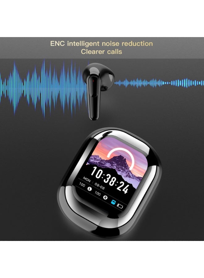 AI Smart Translation Earbuds Real Time, Multi Functional Mobile Companion Can Receive Messages and Make Calls , Support Translation in More Than 140 Languages (Black) - Image 5