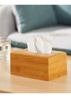 Generic Tissue box for home and office desktop wood paper towel box hotel napkin holder wood table napkins  - Image 1
