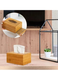 Generic Tissue box for home and office desktop wood paper towel box hotel napkin holder wood table napkins  - Image 2