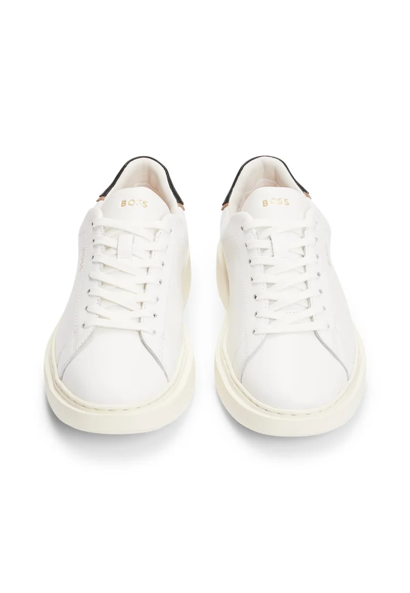 BOSS Lace-up sneakers in leather with logo details