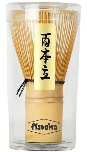Flavoma Japanese Handmade Bamboo Matcha Whisk | Chasen | Brush - Traditional Bamboo Whisk for Brewing Matcha - Image 1