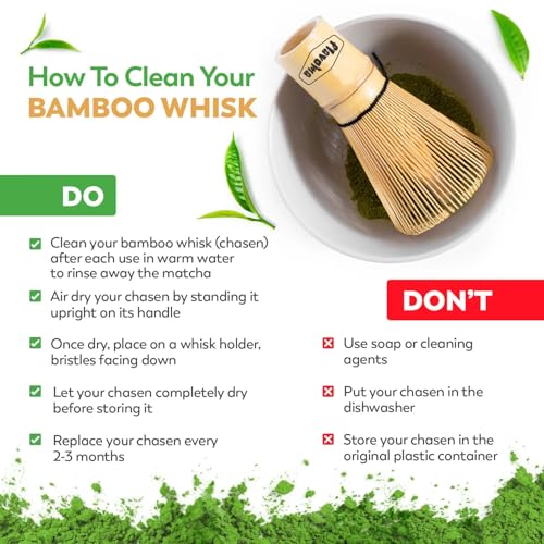 Flavoma Japanese Handmade Bamboo Matcha Whisk | Chasen | Brush - Traditional Bamboo Whisk for Brewing Matcha - Image 2