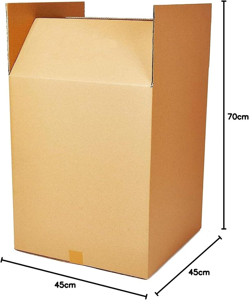 AL FAKHAMA Large Double Layer Cardboard Packing Moving Shipping Storage Box (45X45X70 Cms) - 1 Count - Image 5