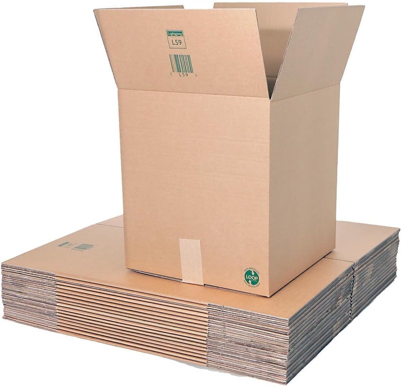 AL FAKHAMA Large Double Layer Cardboard Packing Moving Shipping Storage Box (45X45X70 Cms) - 1 Count - Image 4