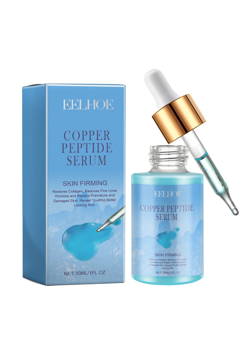 EELHOE Face Serum for Women - Face Care for Women - Copper Peptides Dark Spot Correcting Glow Serum - Hyaluronic Acid Serum Skincare - Hydrating Improving Damaged Skin & Making Skin Radiant 30ml  - Image 1