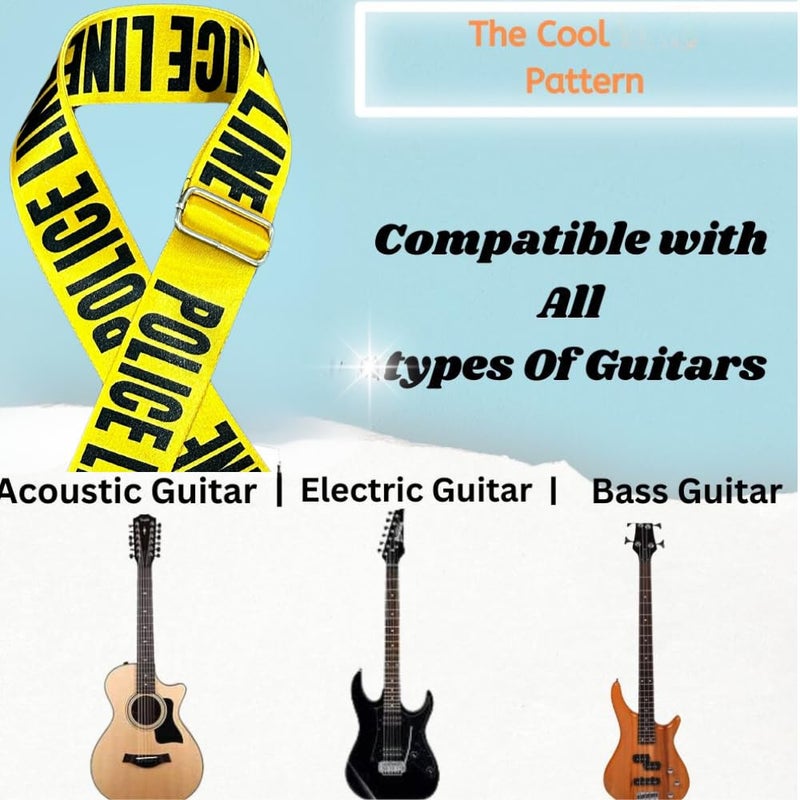 Mocking Bird Guitar Strap for Acoustic Adjustable Buckle Electric Guitar Strap Polyester Guitar Belt For Acoustic/Bass/Electric Guitar - Image 2