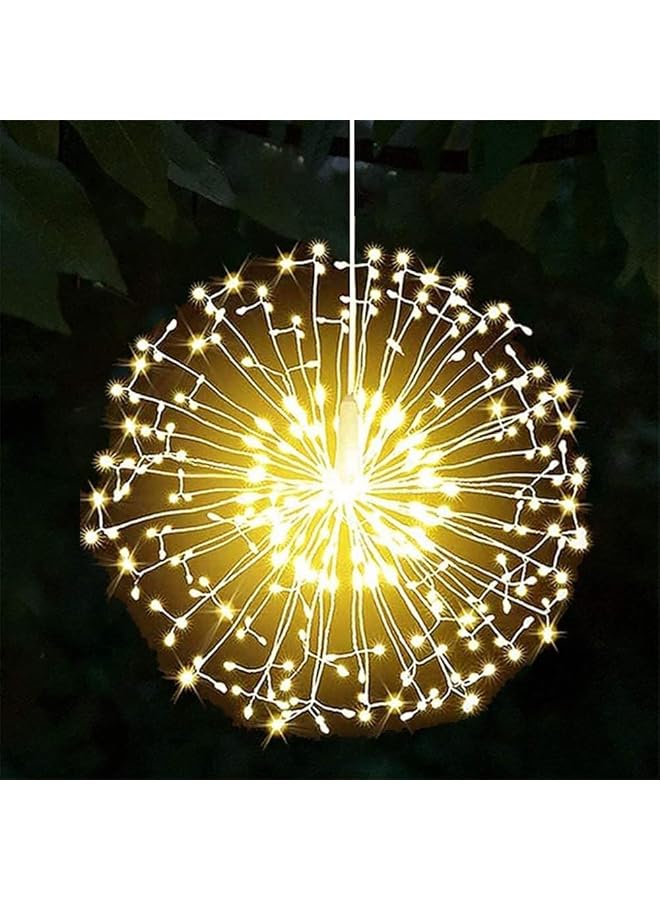 The Bros Firework Lights 1 Pack LED Gazebo Lights Battery Operated, 8 Modes Garden Hanging Lights with Remote, Waterproof Starburst Lights with Remote Control, for Garden, Party, Outdoor, Indoor  - Image 1