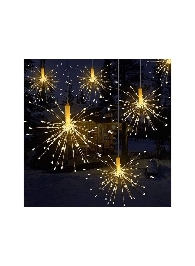 The Bros Firework Lights 1 Pack LED Gazebo Lights Battery Operated, 8 Modes Garden Hanging Lights with Remote, Waterproof Starburst Lights with Remote Control, for Garden, Party, Outdoor, Indoor  - Image 3