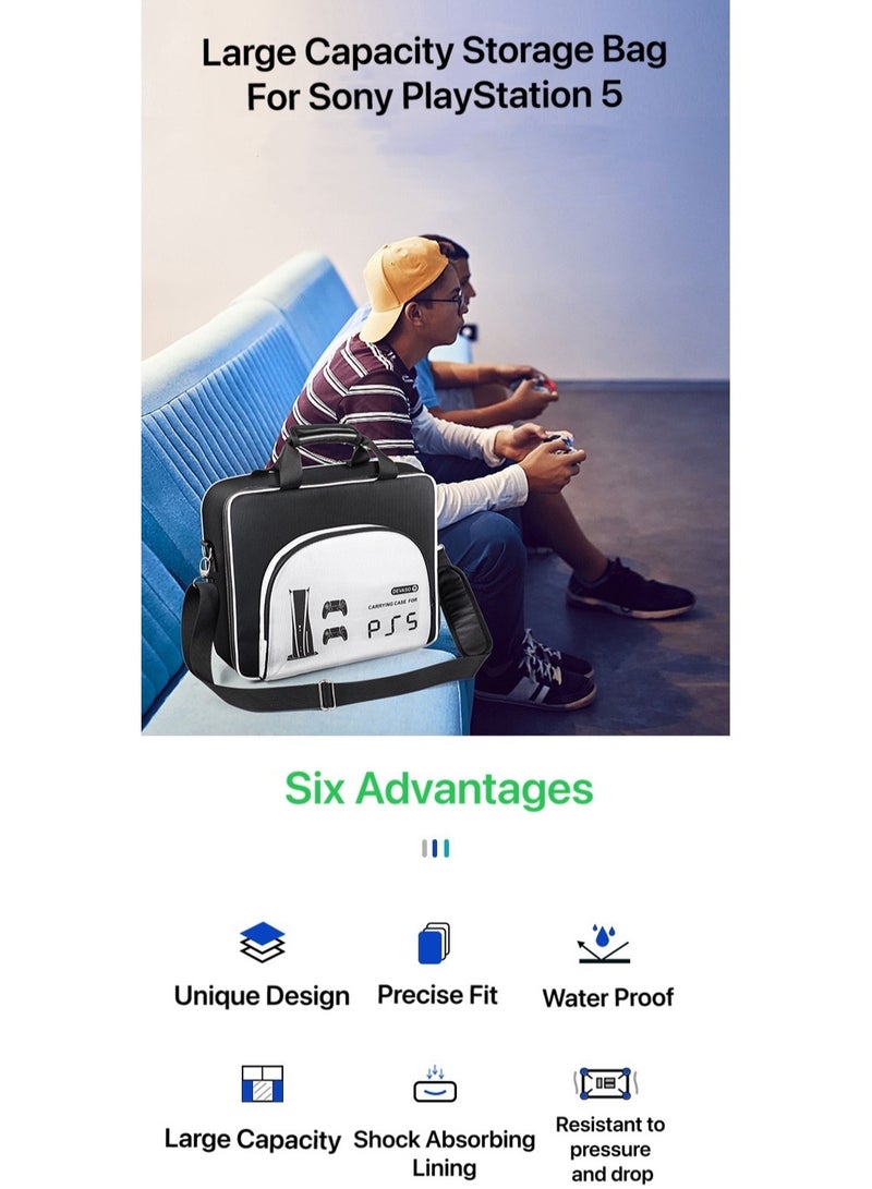 Large Capacity Carrying Travel Storage Bag For Playstation 5(PS5)/PS5 Slim And Accessories - Image 1