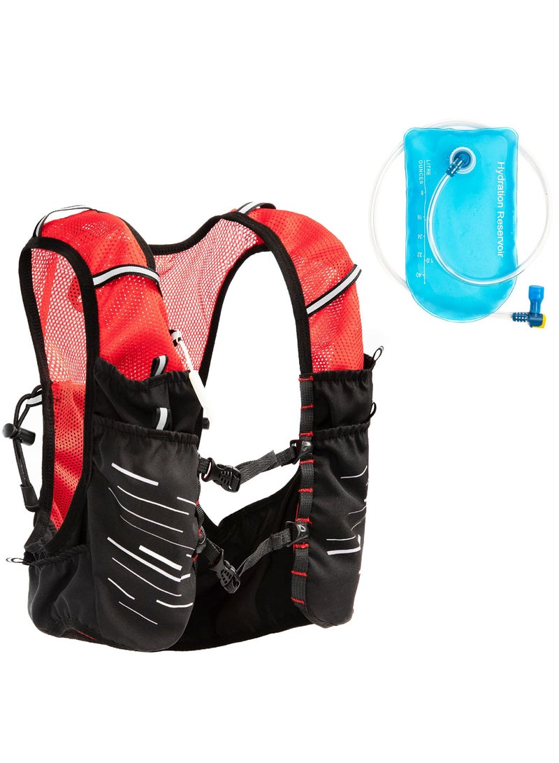 Y&D PREMIUM MATERIAL: Composed of a breathable mesh back panel and 75% polyester 25% spandex, the running vest is lightweight, flexible, comfortable, durable. It's perfect for trail traini - Image 1