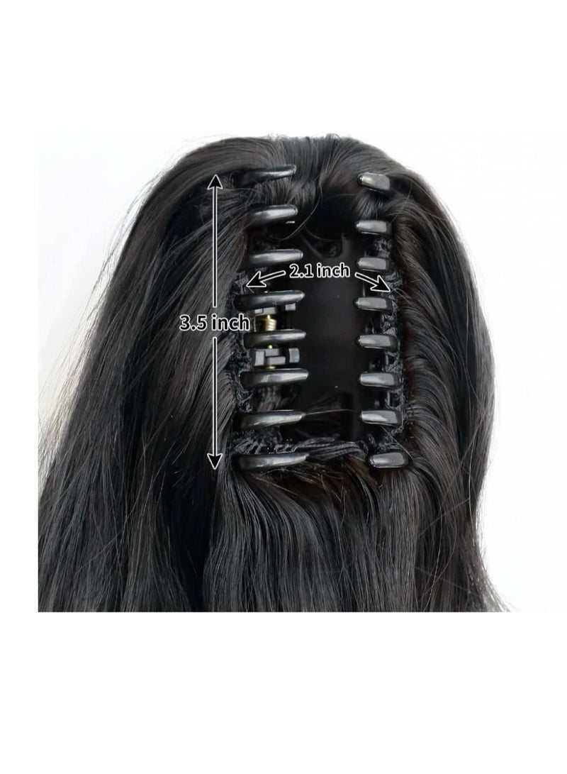 Estelle Hair Extensions Ponytail Extension Claw Wavy Fake Hair Synthetic Clip in Ponytail Wig Daily Fluffy Curly Pony Tail Blonde Hair Pieces for Women - Image 4