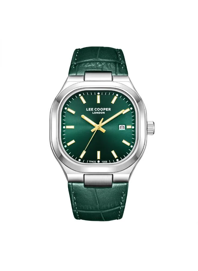 لي كوبر Men's Leather Analog Watch LC08179.375 - 42X47 mm