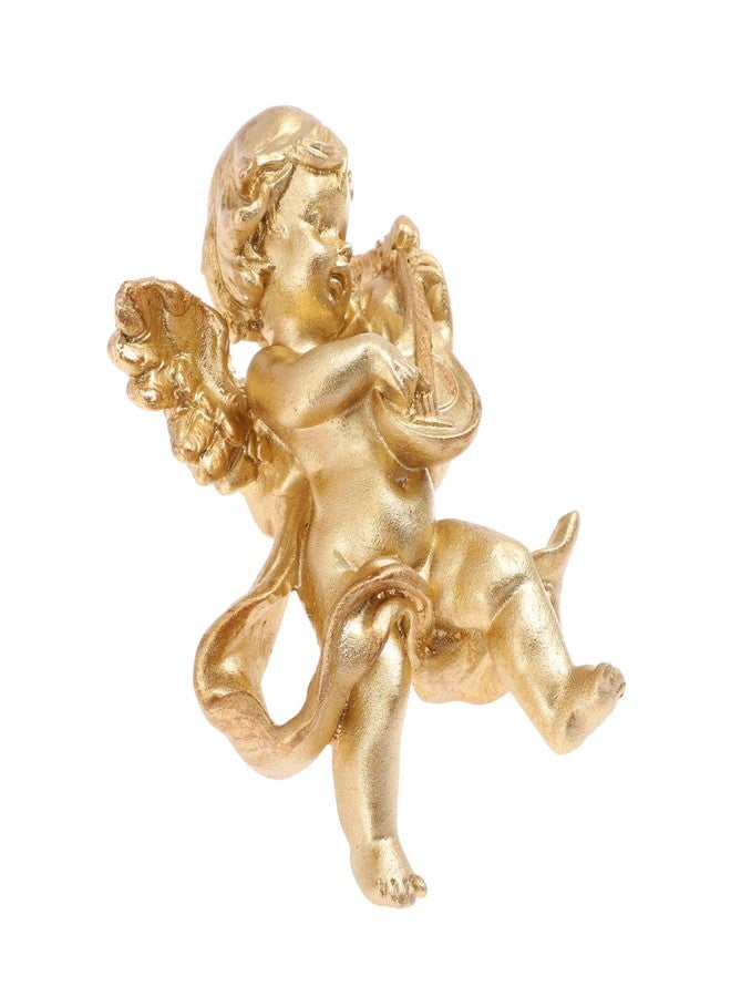 ياردوي تمثال ملاك جميل من الراتنج من ياردوي، زينة لتزيين المنزل، تصميم كلاسيكي، قطعة فنية جدارية، صغير الحجم لسهولة وضعه، تصميم أنيق لتزيين الشرفة - Image 1