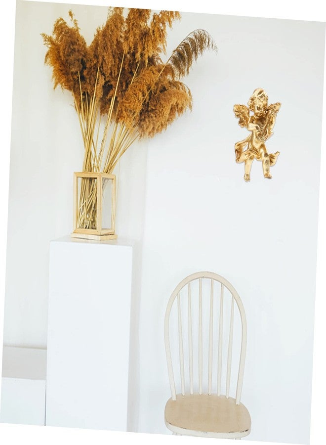 ياردوي تمثال ملاك جميل من الراتنج من ياردوي، زينة لتزيين المنزل، تصميم كلاسيكي، قطعة فنية جدارية، صغير الحجم لسهولة وضعه، تصميم أنيق لتزيين الشرفة - Image 3