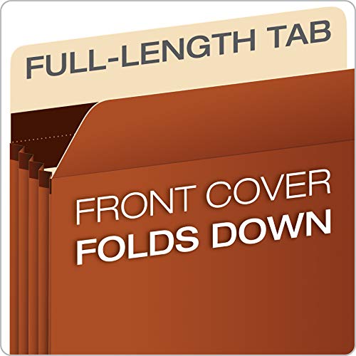 Pendaflex Expanding Accordion File Pockets, Extra Durable, Expands 3.5", Letter Size, Reinforced with Dupont Tyvek Material, 10/Box (15421), Brown - Image 4