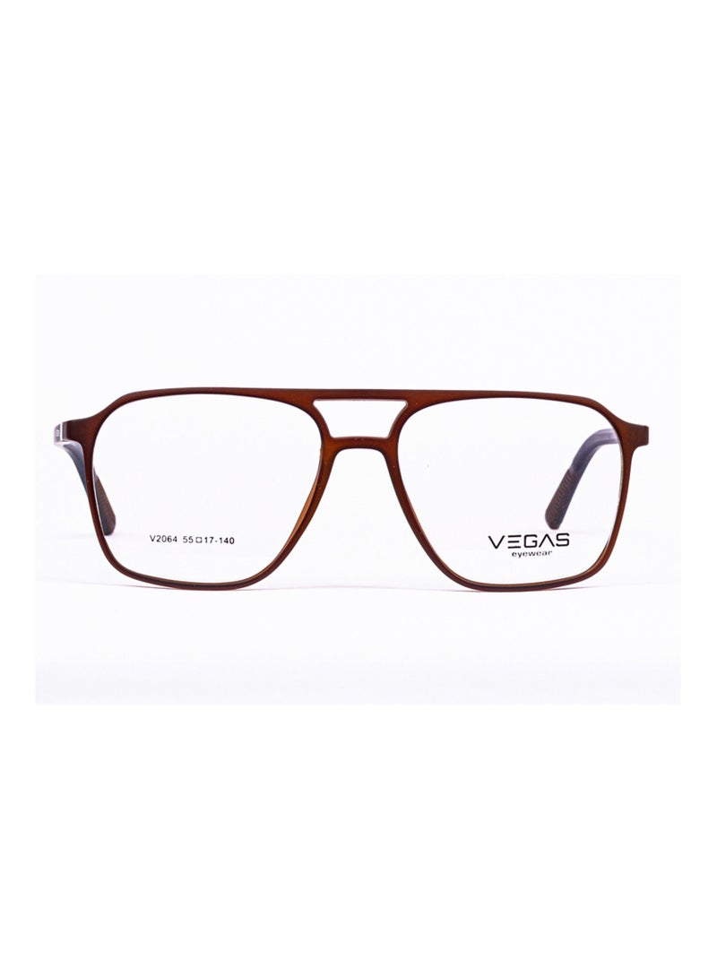 Unisex Eyeglasses V2064 - Brown