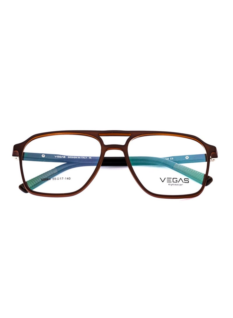 Unisex Eyeglasses V2064 - Brown