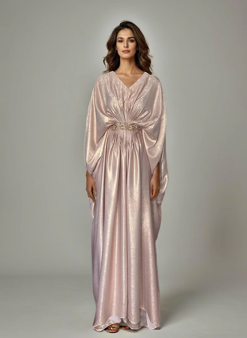 ECSTACY Rose shimmer kaftan