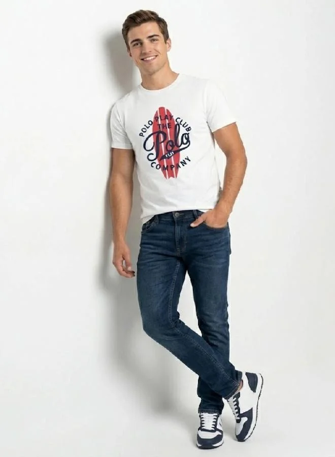 Polo Play Men Graphic Logo Crew Neck T-Shirt