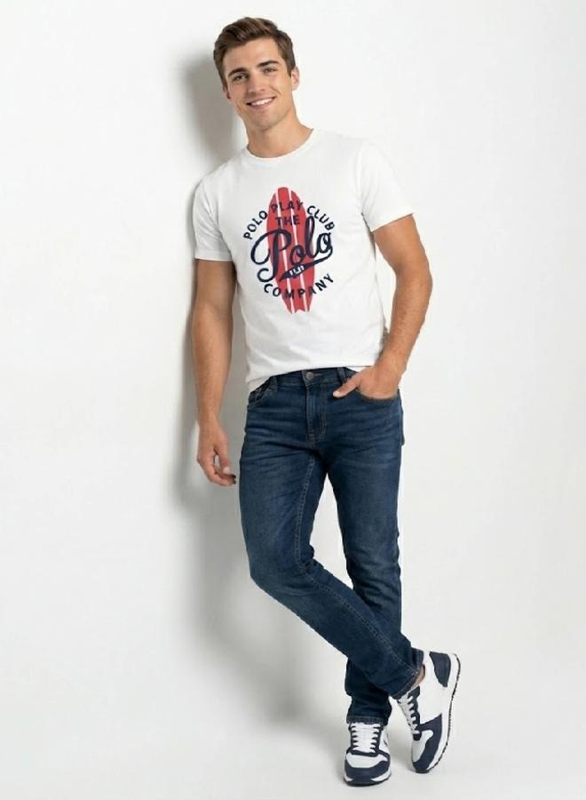 Polo Play Men Graphic Logo Crew Neck T-Shirt - Image 2