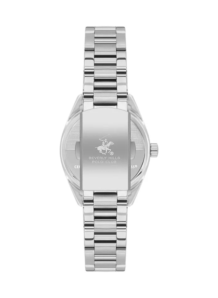 بيفرلي هيلز بولو كلوب Polo Club Women's Watch, Analog Display and Metal Strap - BP3601X.350, Silver