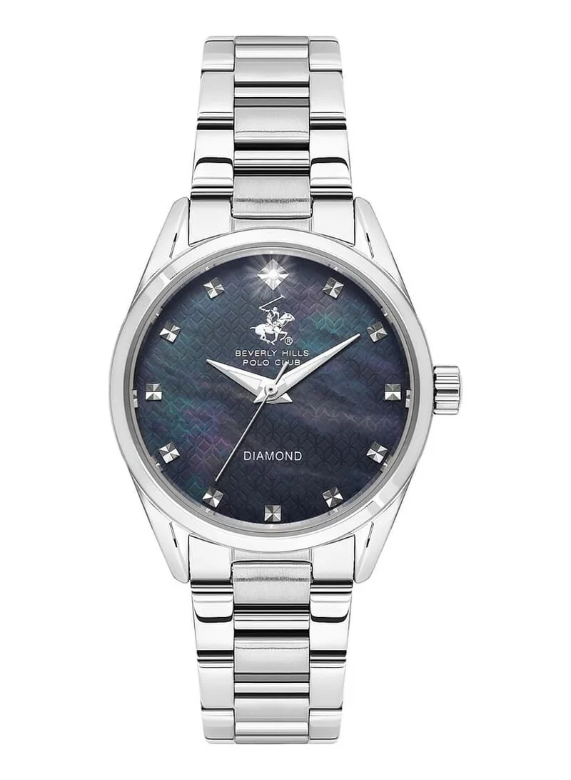 بيفرلي هيلز بولو كلوب Polo Club Women's Watch, Analog Display and Metal Strap - BP3601X.350, Silver