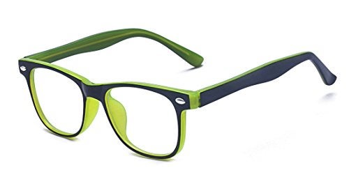 Outray Kids Computer Anti Blue Light Glasses for Boys and Gilrs Anti Eyestrain 2185c3 Green - Image 1