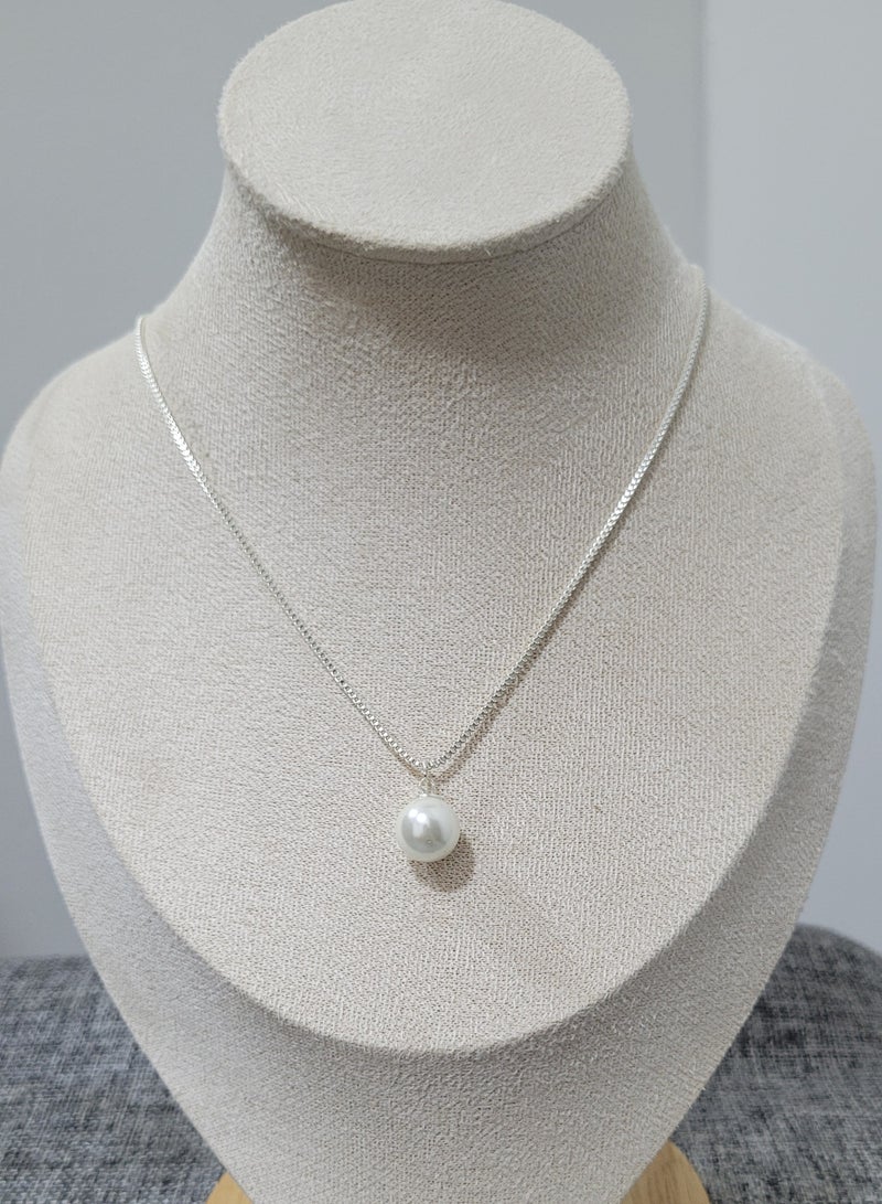 Minorisa 925 Sterling Silver Necklace with Baroque Pearl Pendant - Image 2