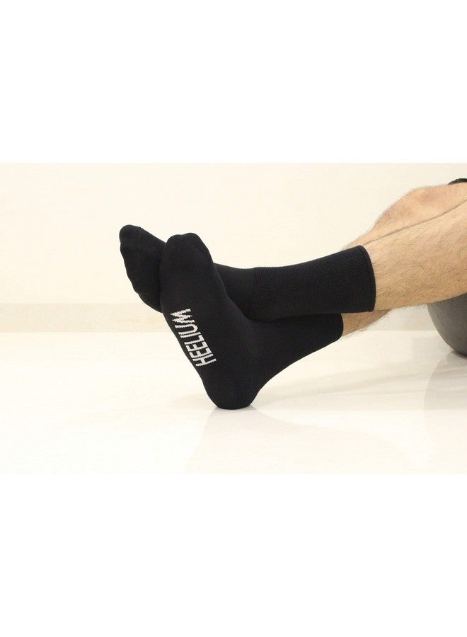 AUXIMPRO Diabetic Bamboo Modern Socks for Men & Women, Pack of 1, Breathable & Blister Protection, Assorted - Image 3