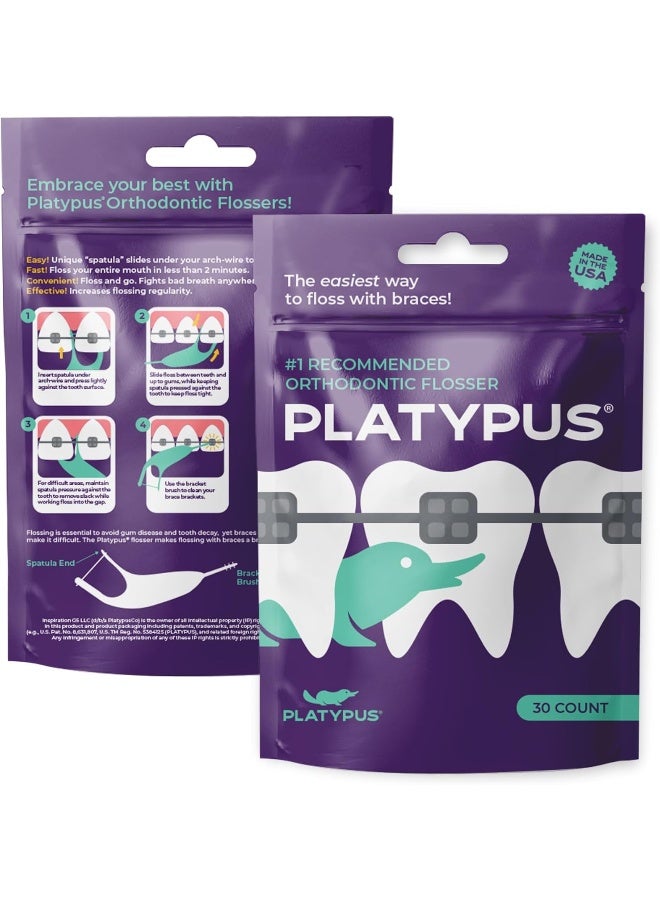 Platypus Ortho Flosser for Braces, 30 count - Image 2