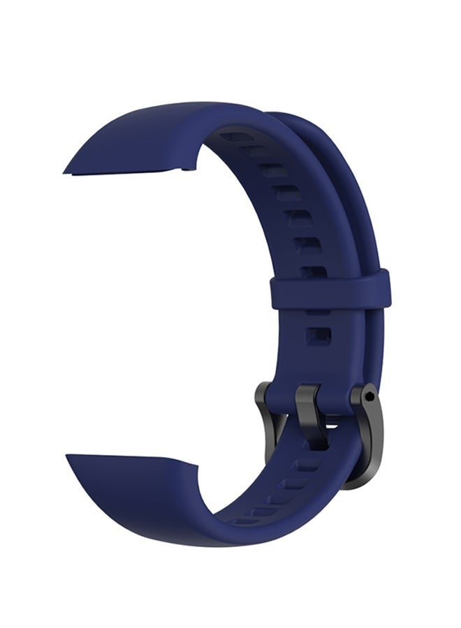 2-Piece Replacement Silicone Strap For Huawei Band 6 Navy/Grey - Image 2
