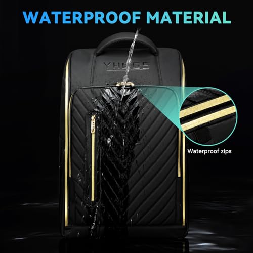 GOTECH Rolling Backpack Waterproof Commuter Backpack with Wheels for Business, Laptop Compartment for 15.6-Inch Laptop, Wheeled Carry-On Bag for Adults - Image 4