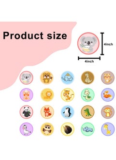 Well Tile 20 Pack Zoo Animal Carpet Spots Markers Sticker Classroom Floor Dots Label 4 Inch-Teacher Supplies Carpet Circles For Elementary School Kindergarten Daycare Classroom  - Image 2