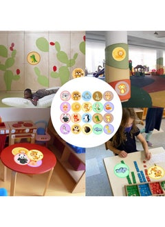 Well Tile 20 Pack Zoo Animal Carpet Spots Markers Sticker Classroom Floor Dots Label 4 Inch-Teacher Supplies Carpet Circles For Elementary School Kindergarten Daycare Classroom  - Image 5