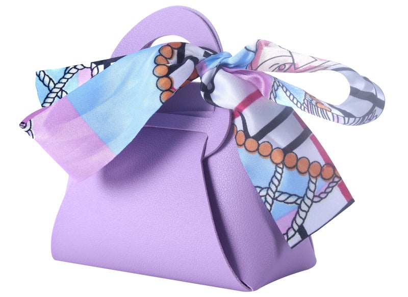 Sansam 12pcs Leather Gift Bags, Small Leather Wedding Candy Bags for Party Favors, Reusable Gift Wrapping Treat Bag for Baby Shower, Christmas,Halloween - Image 2