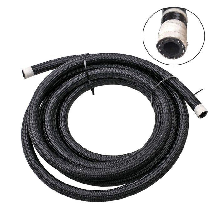 6An Fuel Line Braided 10Ft Transmission Cooler Hose For Oilgasfuelhydraulic 5002000 Psi High Pressure Tamper Resistant 871Mm Id