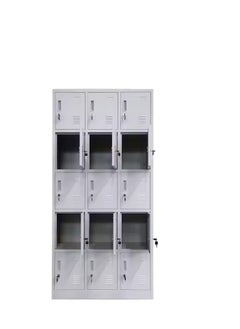 Protector Office Storage Lockers,Metal Garage Storage Cabinet,Large Steel Utility Locker,Garage Cabinets,Locker Cabinet with 12 Compartments for School Office Gym  - Image 3