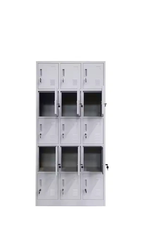 Protector Office Storage Lockers,Metal Garage Storage Cabinet,Large Steel Utility Locker,Garage Cabinets,Locker Cabinet with 12 Compartments for School Office Gym  - Image 3