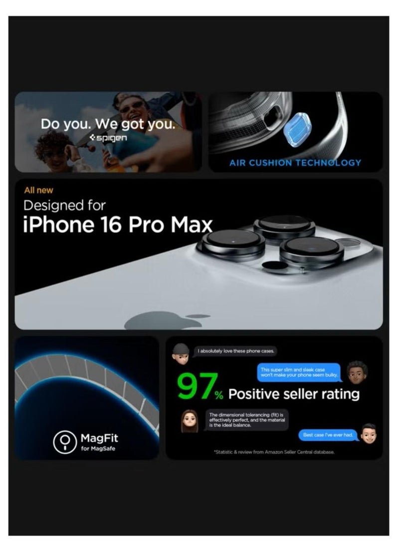 Spigen Ultra Hybrid MagFit for iPhone 16 Pro Max Case Cover with MagSafe (2024) - Frost Clear - Image 2