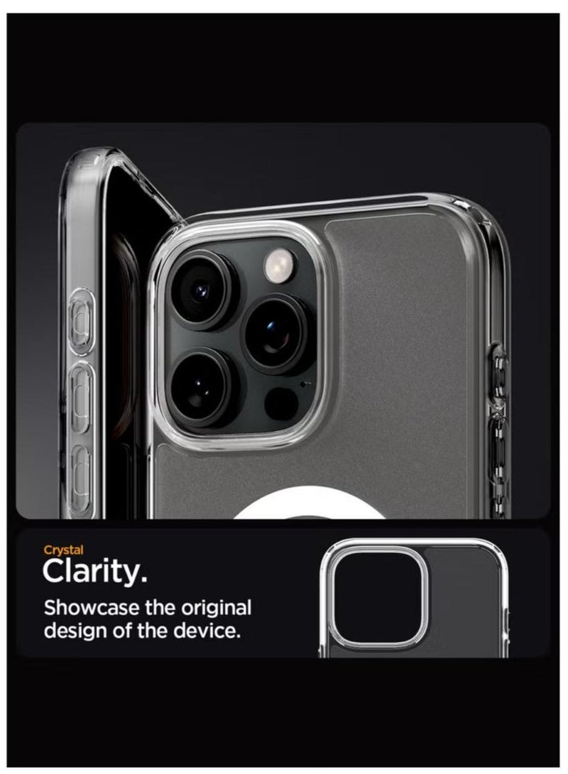 Spigen Ultra Hybrid MagFit for iPhone 16 Pro Max Case Cover with MagSafe (2024) - Frost Clear - Image 3