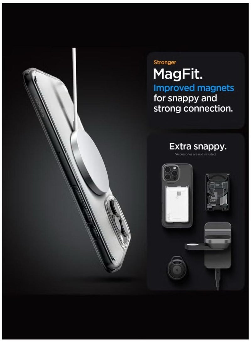 Spigen Ultra Hybrid MagFit for iPhone 16 Pro Max Case Cover with MagSafe (2024) - Frost Clear - Image 4